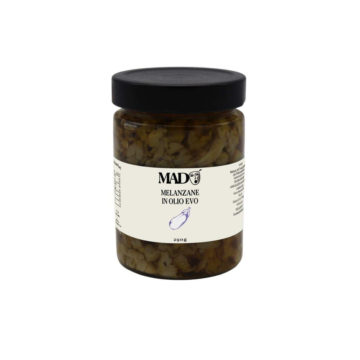 Melanzane sott'olio EVO pugliese 290g artigianale — Olio Madò