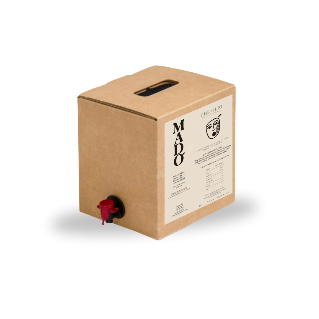 Olio EVO pugliese 5L Bag in Box non filtrato Valle d'Itria — Olio Madò