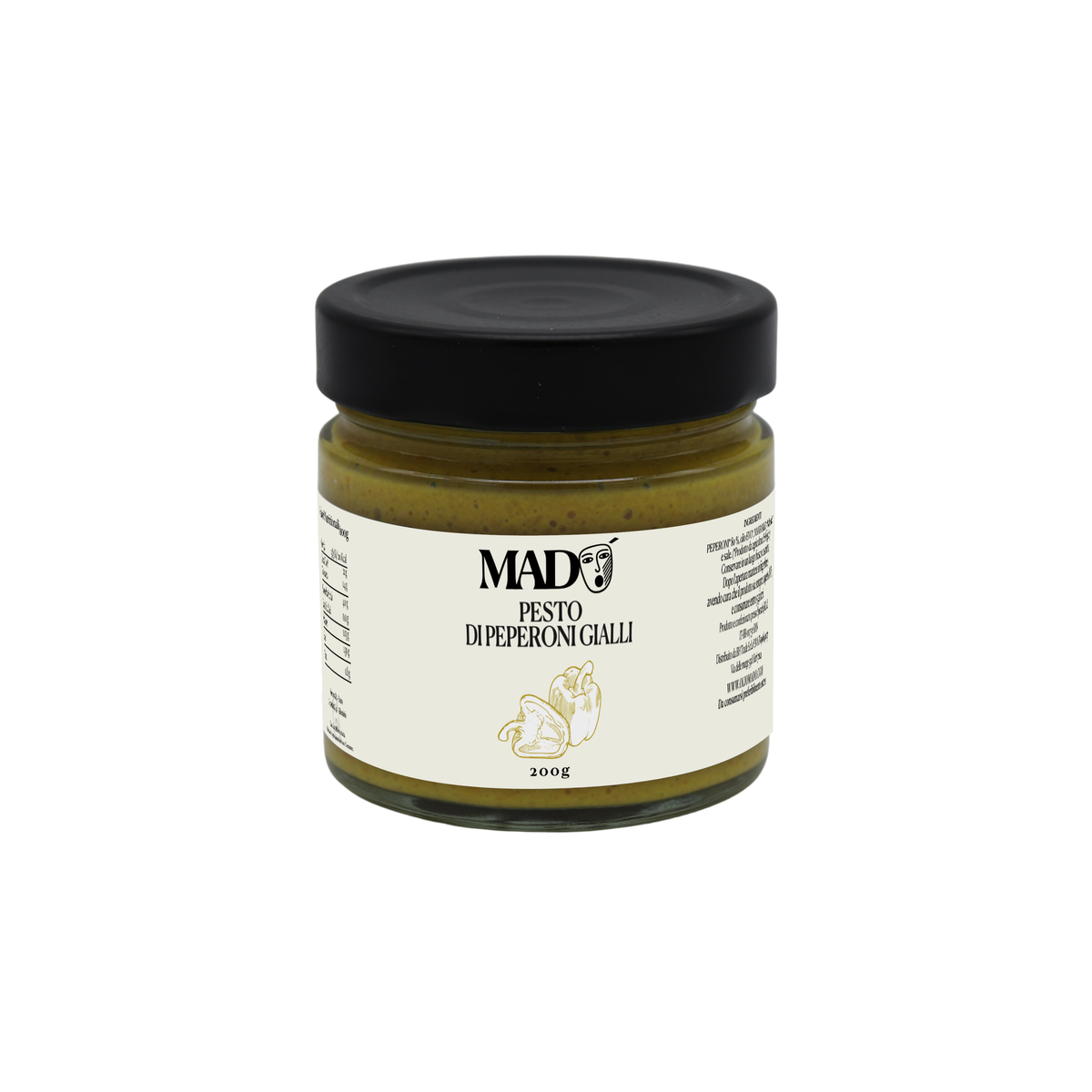 Pesto di peperoni gialli artigianale 175g con olio EVO — Olio Madò